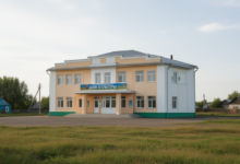 Изображение обновленного сельского клуба в Незнаново, превращенного в дворец искусств.