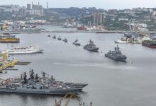 Слон на льдине, символизирующий сотрудничество Индии и России в Дальнем Востоке
