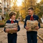 Выставка школьной ностальгии в Минске, включая кружевные фартуки и свитшоты