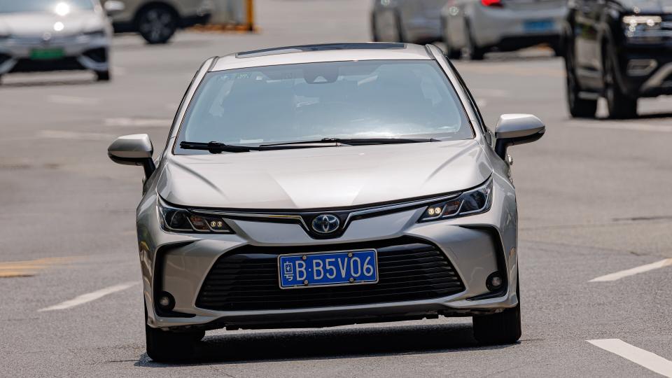 A striking Toyota Corolla showcasing its 60th anniversary with a hybrid design