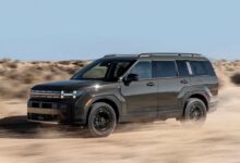 Hyundai Santa Fe на фоне поезда, символизирующий дальние путешествия