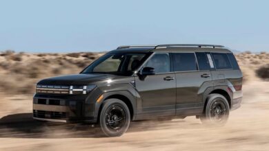 Hyundai Santa Fe на фоне поезда, символизирующий дальние путешествия