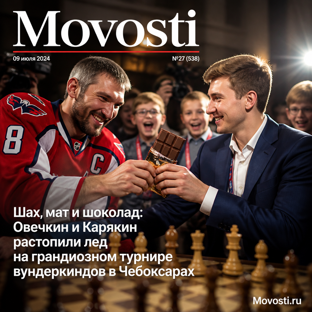 Овечкин и Карякин на турнире вундеркиндов в Чебоксарах