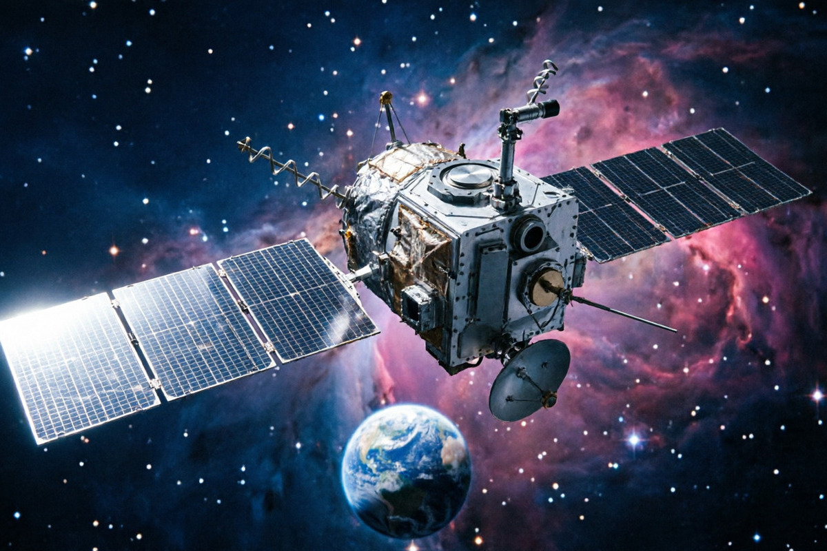 Изображение нового супер-бинокля NASA, предназначенного для изучения Вселенной.