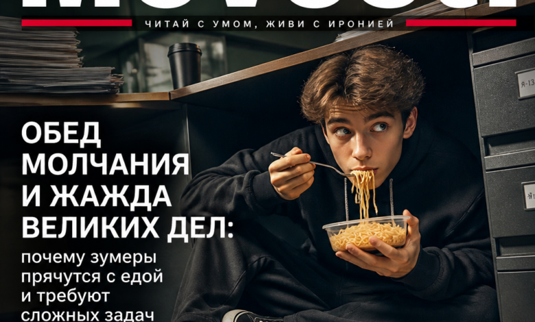 Изображение зумеров, скрывающихся с едой, в поисках сложных задач