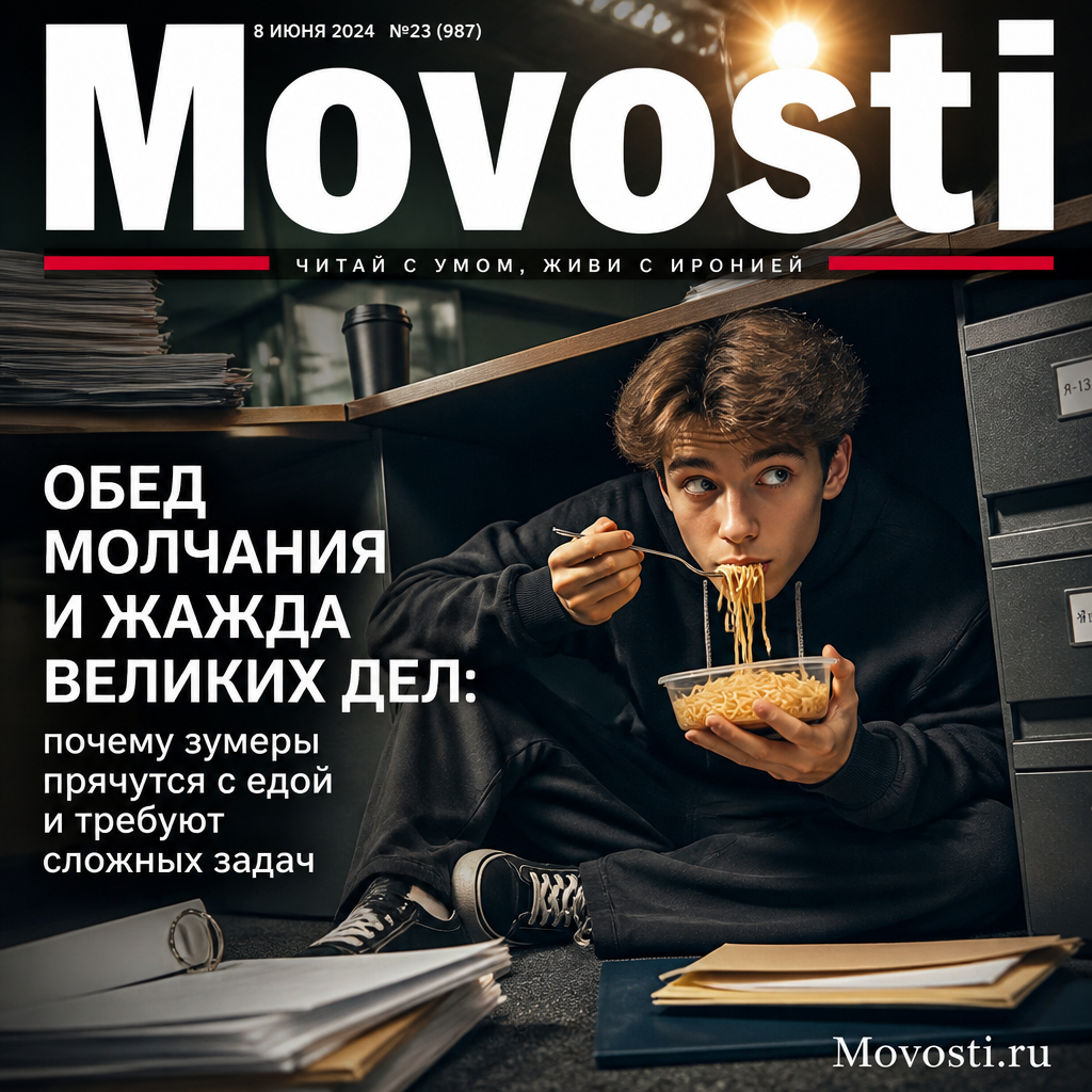 Обед молчания и жажда великих дел: почему зумеры прячутся с едой и требуют сложных задач