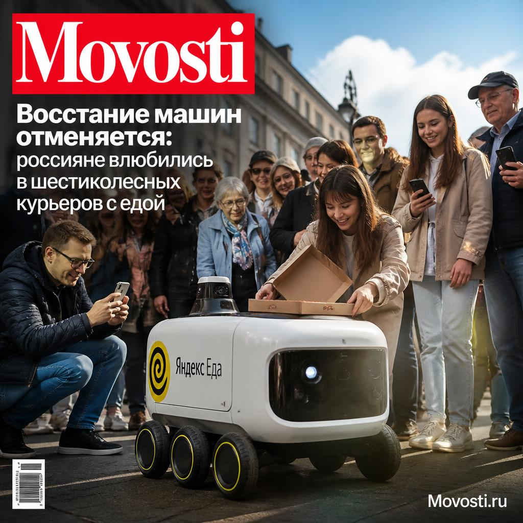 Восстание машин отменяется: россияне влюбились в шестиколесных курьеров с едой