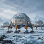 Избушка на гидравлических ножках, способная передвигаться по Арктике