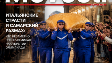 Изображение, отражающее итальянскую культуру и самарские традиции на Олимпийских играх