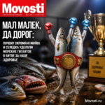 Изображение мойвы и селедки на фоне океана