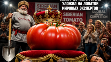 Сибирский Царь-помидор весом 4,5 килограмма, впечатляющий размер и красота