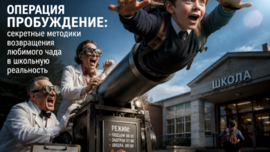 Изображение, иллюстрирующее процесс возвращения ребенка в школьную реальность с помощью секретных методик.