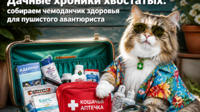 Пушистый авантюрист с чемоданчиком здоровья