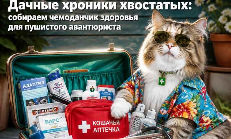 Пушистый авантюрист с чемоданчиком здоровья