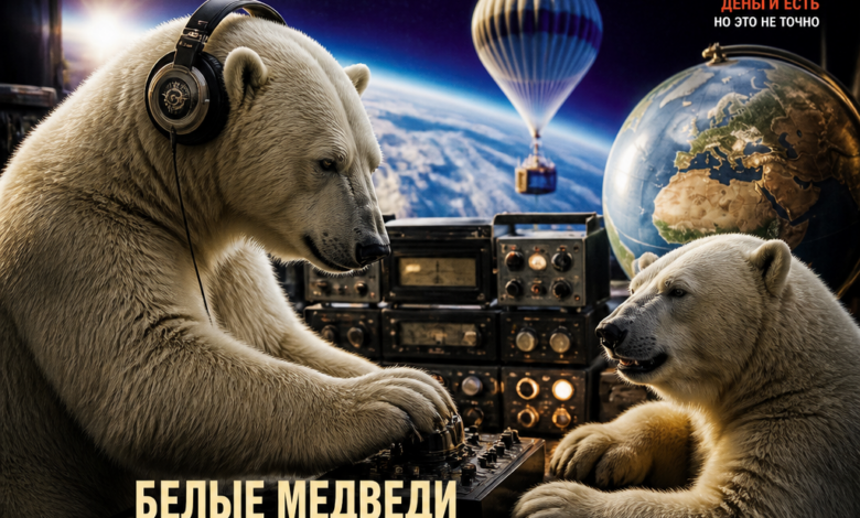 Белые медведи настраивают радиоприемники, принимая сигналы из стратосферы