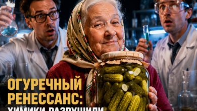 Свежие хрустящие огурцы и химические формулы на фоне лабораторного стола