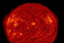 Иллюстрация формирования Солнца из космической пыли