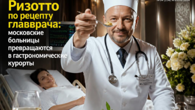 Тарелка ризотто, приготовленная по рецепту главврача в больнице