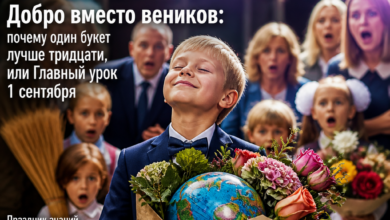 Иллюстрация, символизирующая единство и доброту в образовании