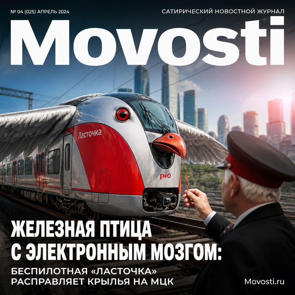 Беспилотный поезд «Ласточка» на МЦК, расправляющий свои крылья