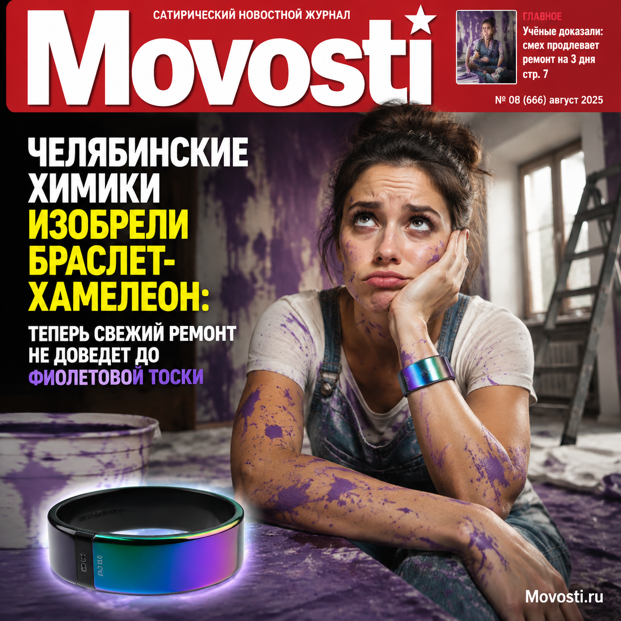 Инновационный браслет-хамелеон, который меняет цвет в зависимости от состояния ремонта