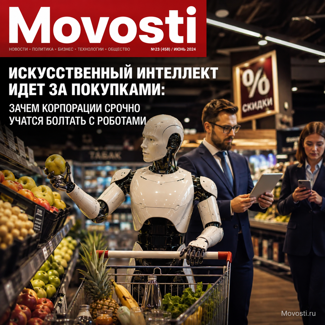 Искусственный интеллект, взаимодействующий с роботами в магазине
