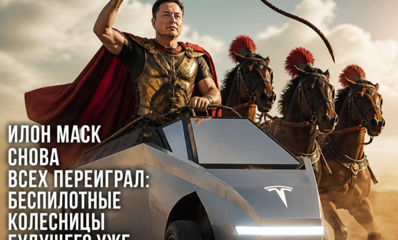 Беспилотные колесницы будущего, разработанные Илоном Маском, движутся по просторам Техаса.