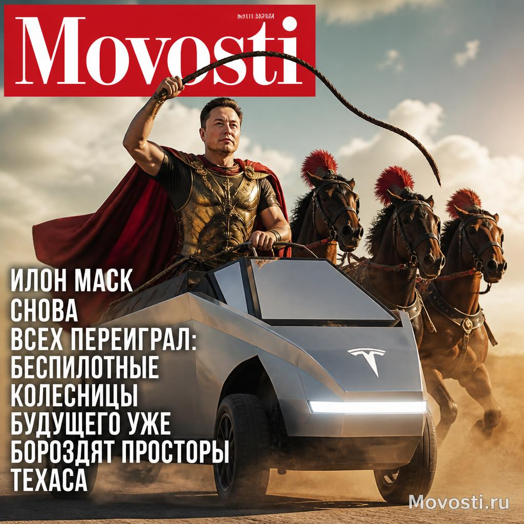 Беспилотные колесницы будущего, разработанные Илоном Маском, движутся по просторам Техаса.