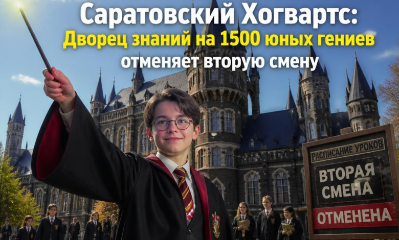 Изображение Саратовского Хогвартса, дворца знаний для 1500 юных гениев