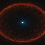 Изображение, иллюстрирующее гравитационный шум и его связь с темными звездами во Вселенной.