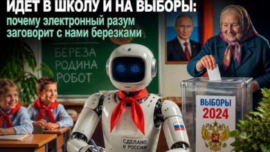 Изображение, иллюстрирующее концепцию электронного разума в образовании и на выборах с использованием березок.