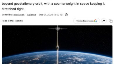 Углеродный лифт, поднимающийся к звездам