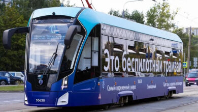 Современные трамваи без водителей в городах Москва и Петербург