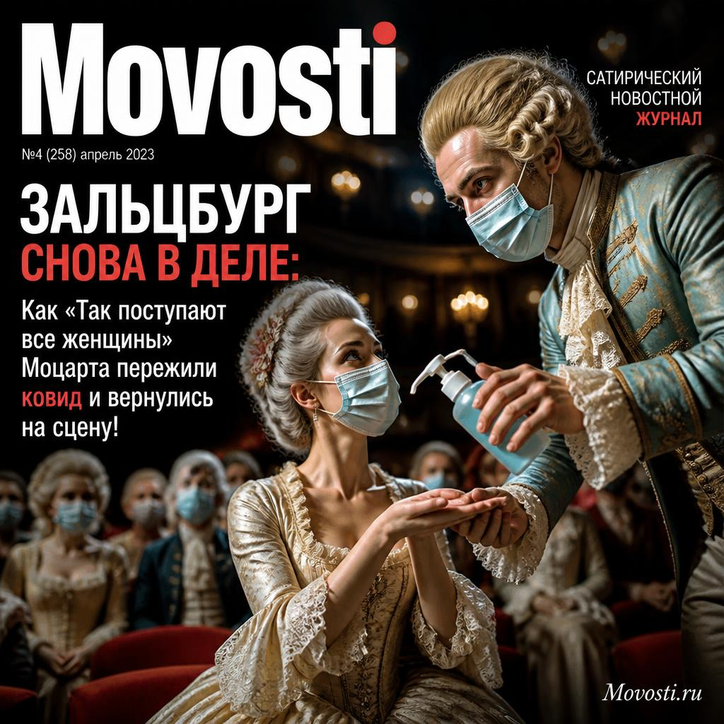 Афиша оперы "Так поступают все женщины" в Зальцбурге после пандемии