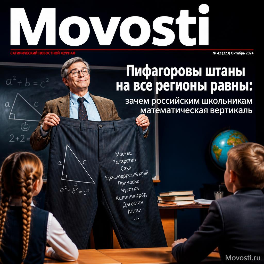Изображение, иллюстрирующее концепцию математической вертикали для российских школьников