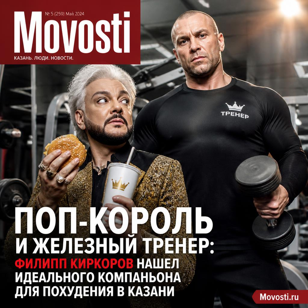 Филипп Киркоров с тренером по фитнесу в Казани
