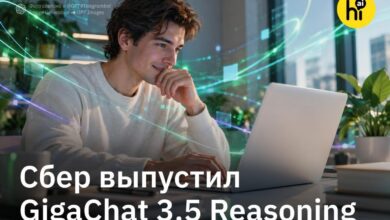 Иллюстрация цифрового философа от Сбера, представляющего нейросеть в процессе мышления