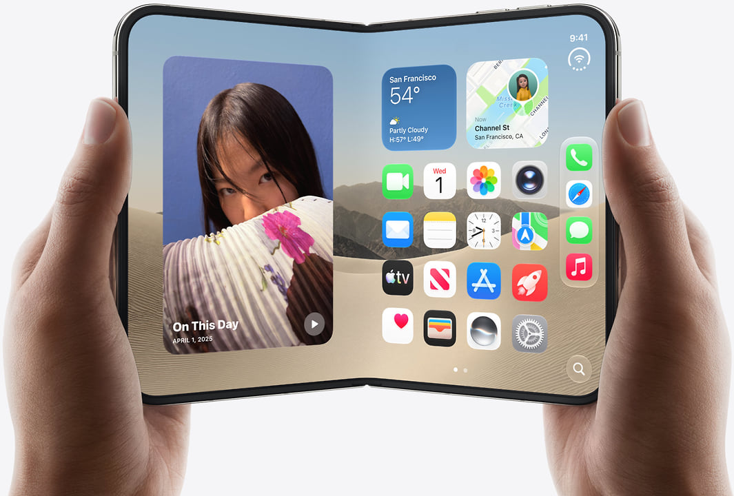 Складной iPhone Duo от Apple с двумя экранами