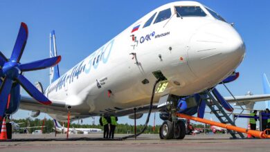 Ил-114-300 на фоне заката, символизирующий новое поколение авиации