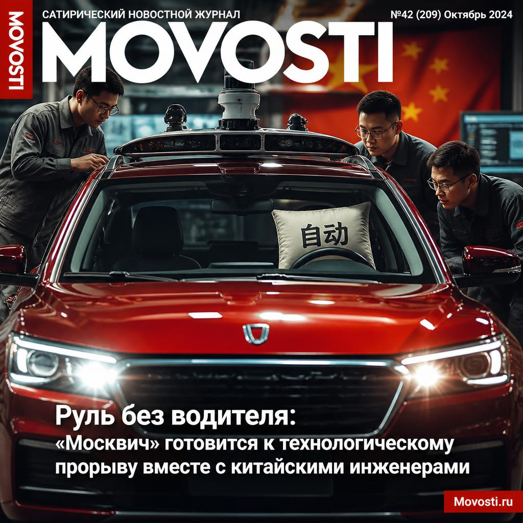Автомобиль "Москвич" с автопилотом, разработанный совместно с китайскими инженерами.
