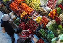 Ледяные овощи в морозильнике, готовые к использованию
