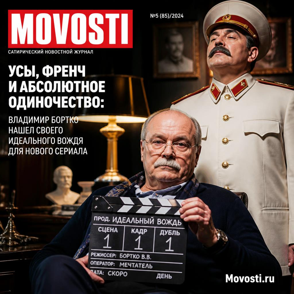 Владимир Бортко в кадре нового сериала, символизирующий одиночество и лидерство
