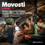 Изображение Нижегородских Левшей, использующих 3D-принтеры для создания цифровых шедевров и умных роботов