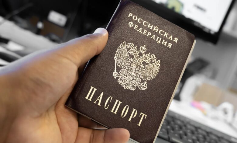 Изображение аиста, символизирующего путешествие и получение паспорта для детей