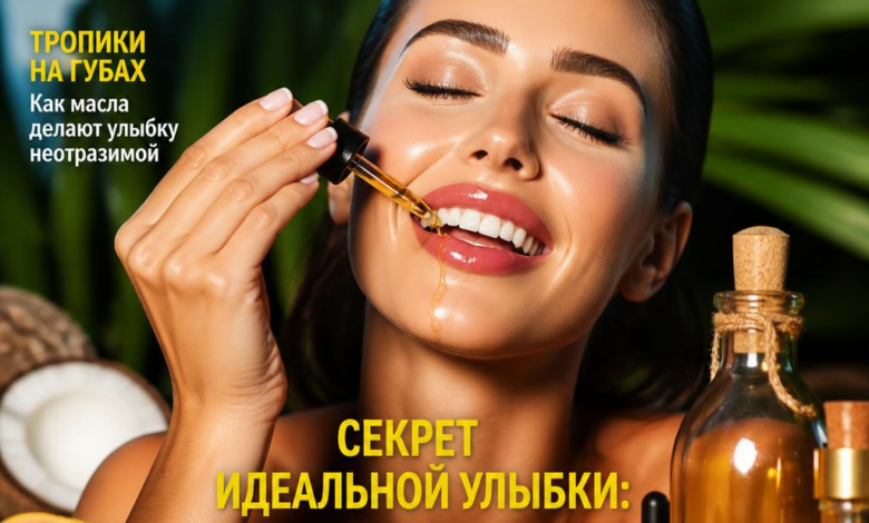Изображение губ с экзотическими маслами