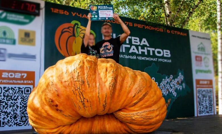 12-летний агроном с 800-килограммовым овощем в Сибири