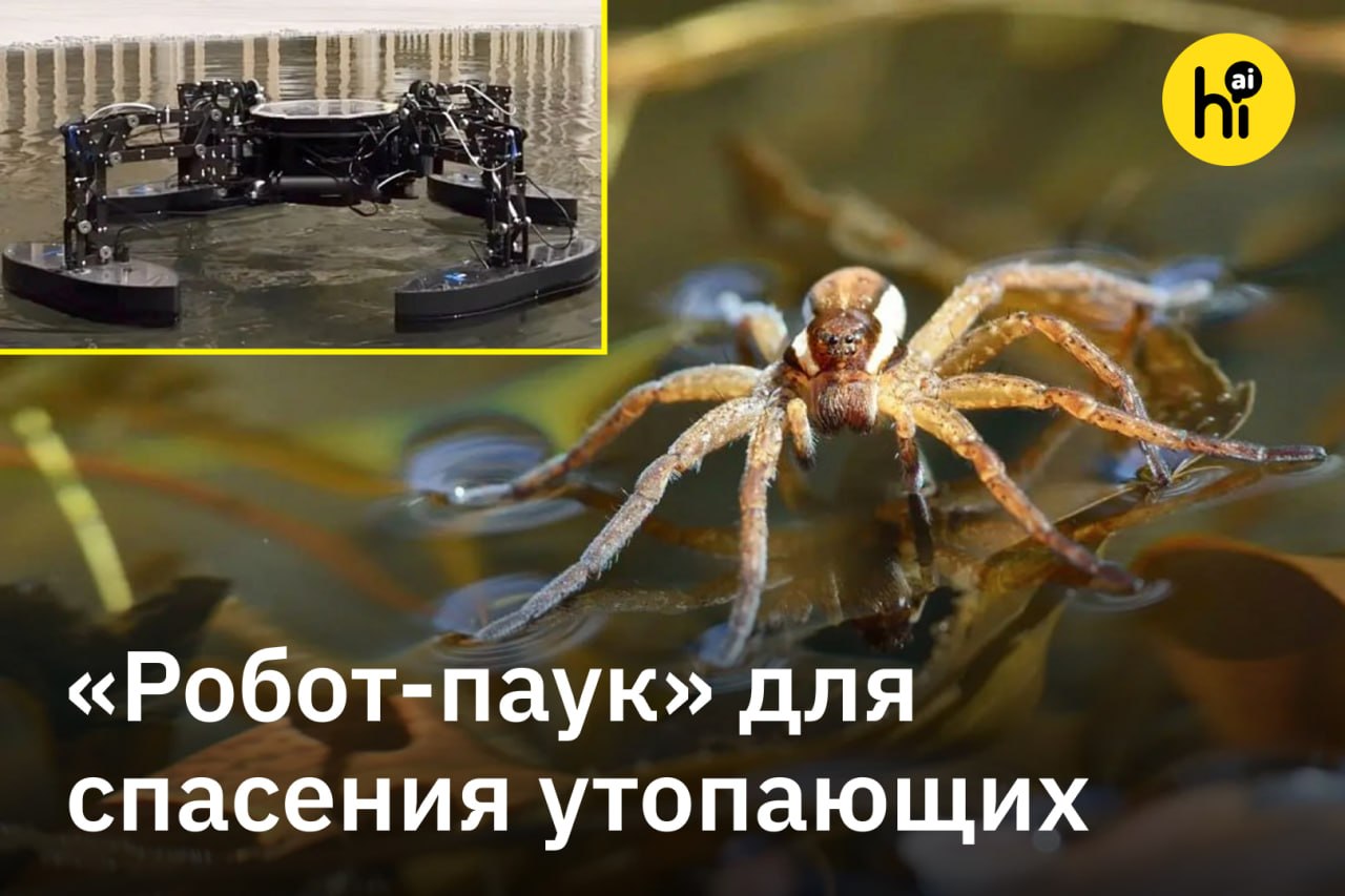 Четырехлапый спасатель в виде железного водомера на фоне моря