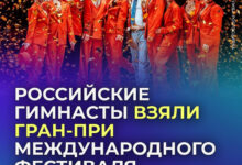 Гимнасты в акробатическом полете выше купола