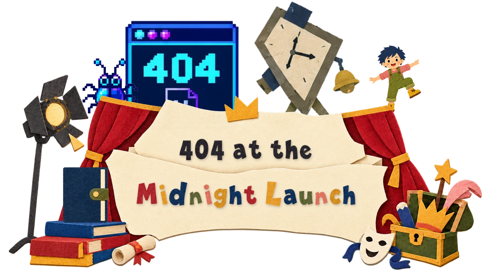 Poster for 404 at the Midnight Launch