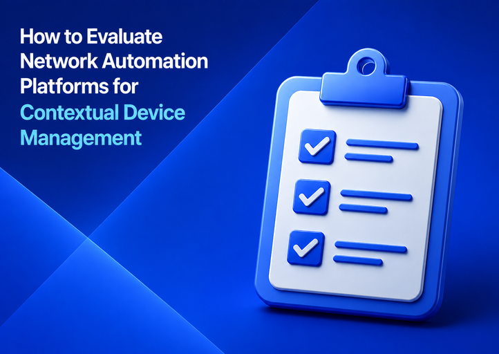 How to Evaluate Network Automation Platforms for Contextual Device Management